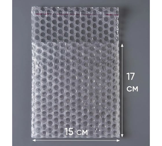 Воздушно-пузырчатый пакет PACK INNOVATION 15x17+6 см КК, трехслойный, 25 шт. IPVPPKK15176-25