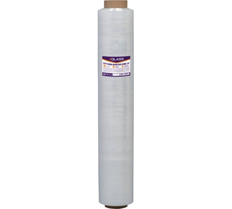 Полиэтиленовая упаковочная стретч-пленка XGLASS 500 мм, 20 мкм, 1,1 кг 190233