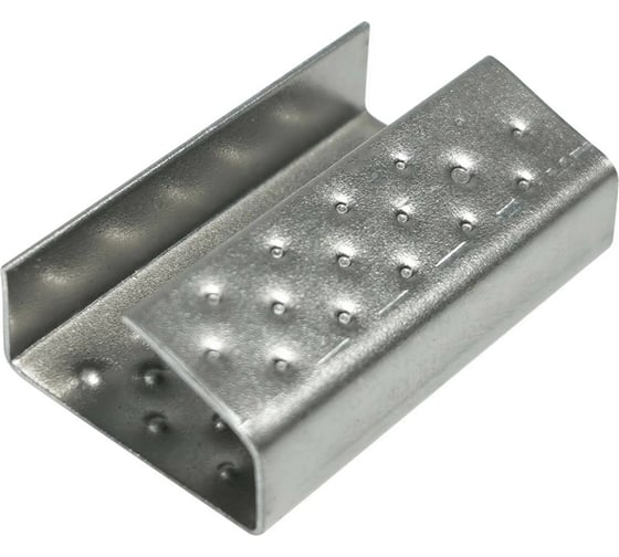 Стальная скрепа КОРДЛЕНД 15x27x0,4 для ПП ленты 15 мм, 1000 шт. PP-16 KREP-00614 1