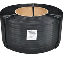 Лента стреппинг ПП Кордленд 12x0,7x2км (135кгс) черный, М/ПА PP-00695