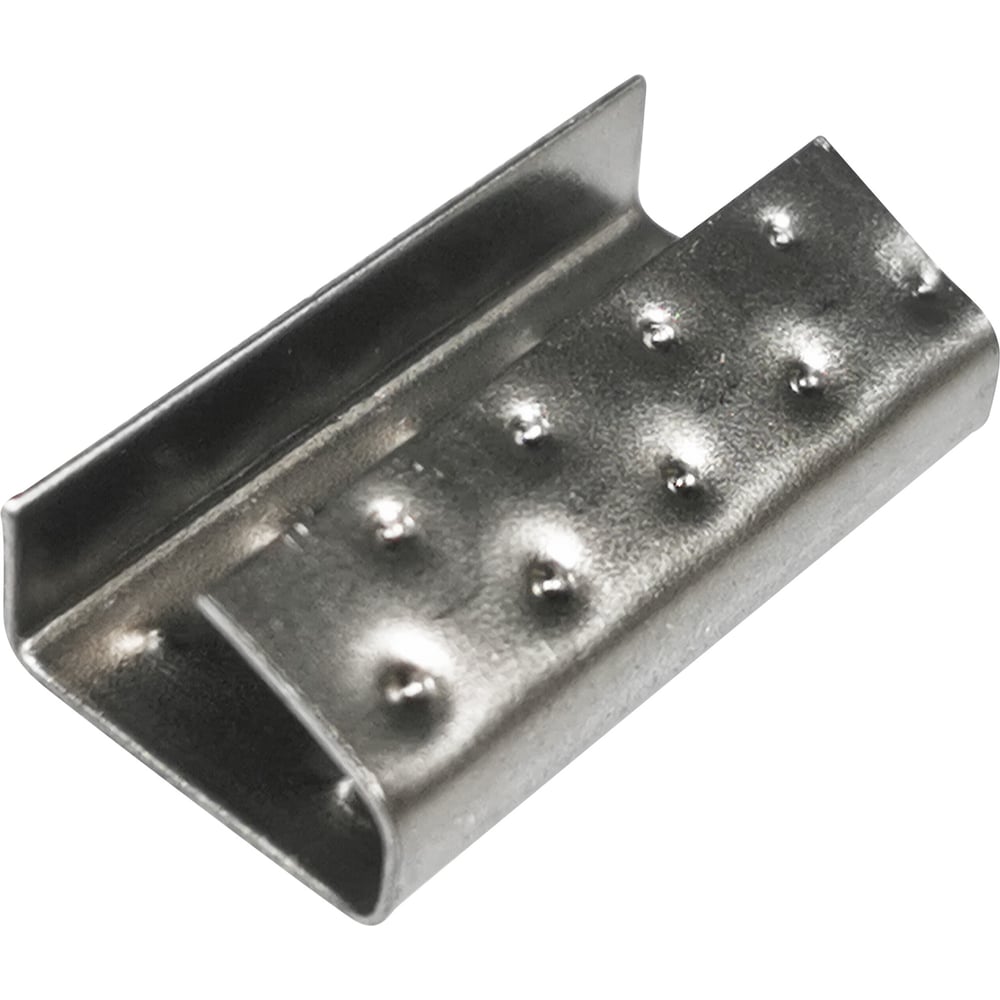 Стальная скрепа КОРДЛЕНД 13x27x0,5 для ПП ленты 12 мм, 1000 шт. PP-13 ...