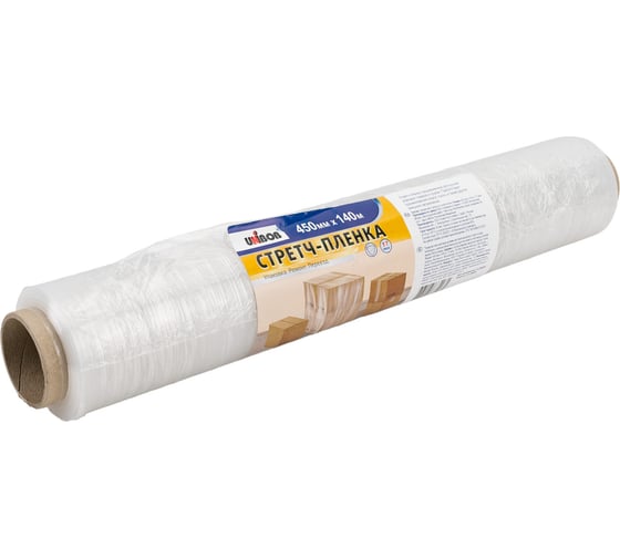 Стрейч пленка Unibob 17 мкм, 450 мм x 140 м, прозрачная 253007