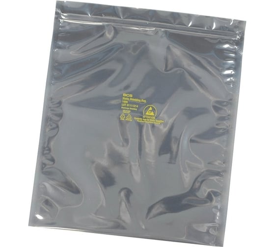 Антистатический пакет SCS серия 1000, 127х203 мм, с застежкой ZIP Top, 100 шт. 30058