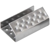 Скрепа для пп ленты Волга Полимер 19 мм, оцинкованная, 1000 шт. PP-ZN-19