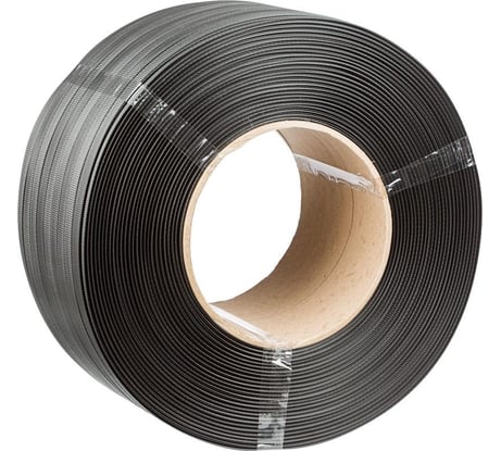 Стреппинг лента Комус полипропиленовая, 19х1 мм, 1000 м, серая 1101374