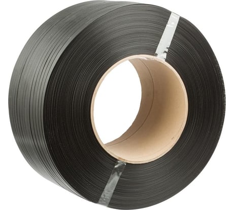 Стреппинг лента Комус полипропиленовая, 12х0.5 мм, 3000 м, серая 1101373