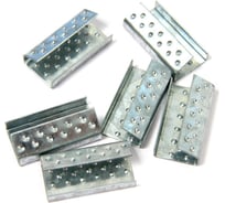 Металлическая скрепа Парников 15 мм, оцинкованная, коробка 1000 шт. 4603302937348