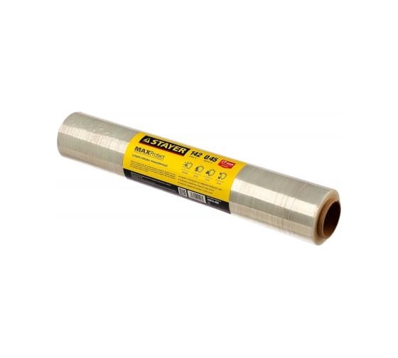 Упаковочная стрейч-пленка, ручная, 17мкм, 0,45 х 142 м STAYER MAXProtect Master 12610-450