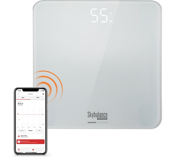 Напольные весы Redmond Skybalance белые RS-773S