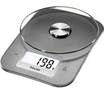 Электронные кухонные весы BEURER KS26 максимальный вес 5 кг, серебристый 1185385