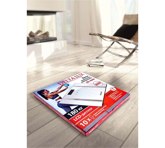 Электронные напольные весы Delta LUX DE-4600 SMART 180 кг белые Р1-00007198