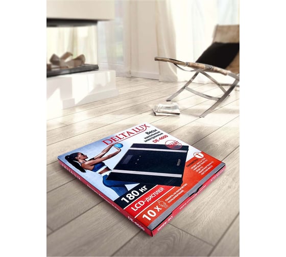 Электронные напольные весы Delta LUX DE-4600 SMART 180 кг черные Р1-00007199
