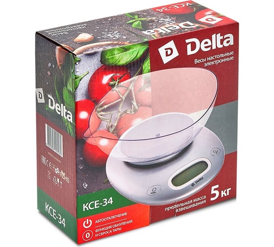 Настольные электронные весы DELTA KCE-34 серебро, 5 кг 0R-00001836