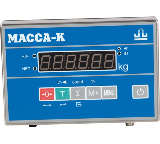 Низкопрофильные весы из нержавеющей стали МАССА-К 4D-LA.S-10/10-1000-AB 10695