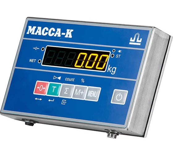 Низкопрофильные весы из нержавеющей стали МАССА-К 4D-LA.S-10/10-1000-AB 10695