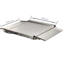 Низкопрофильные весы из нержавеющей стали МАССА-К 4D-LA.S-10/10-1000-ABRUEW 10451