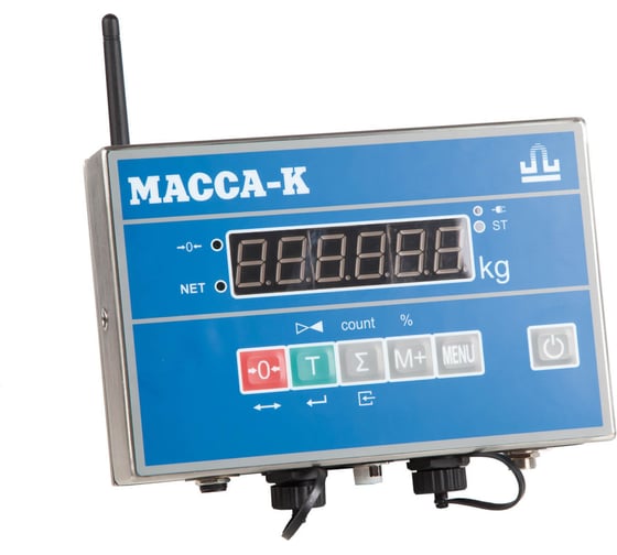 Низкопрофильные весы из нержавеющей стали МАССА-К 4D-LA.S-10/10-1000-ABRUEW 10451