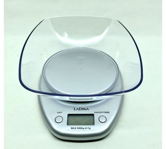 Электронные кухонные весы с чашей Ladina 5кг 111000-2