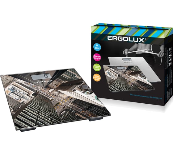 Напольные весы ERGOLUX ELX-SB02-C08 город до 180 кг 13433