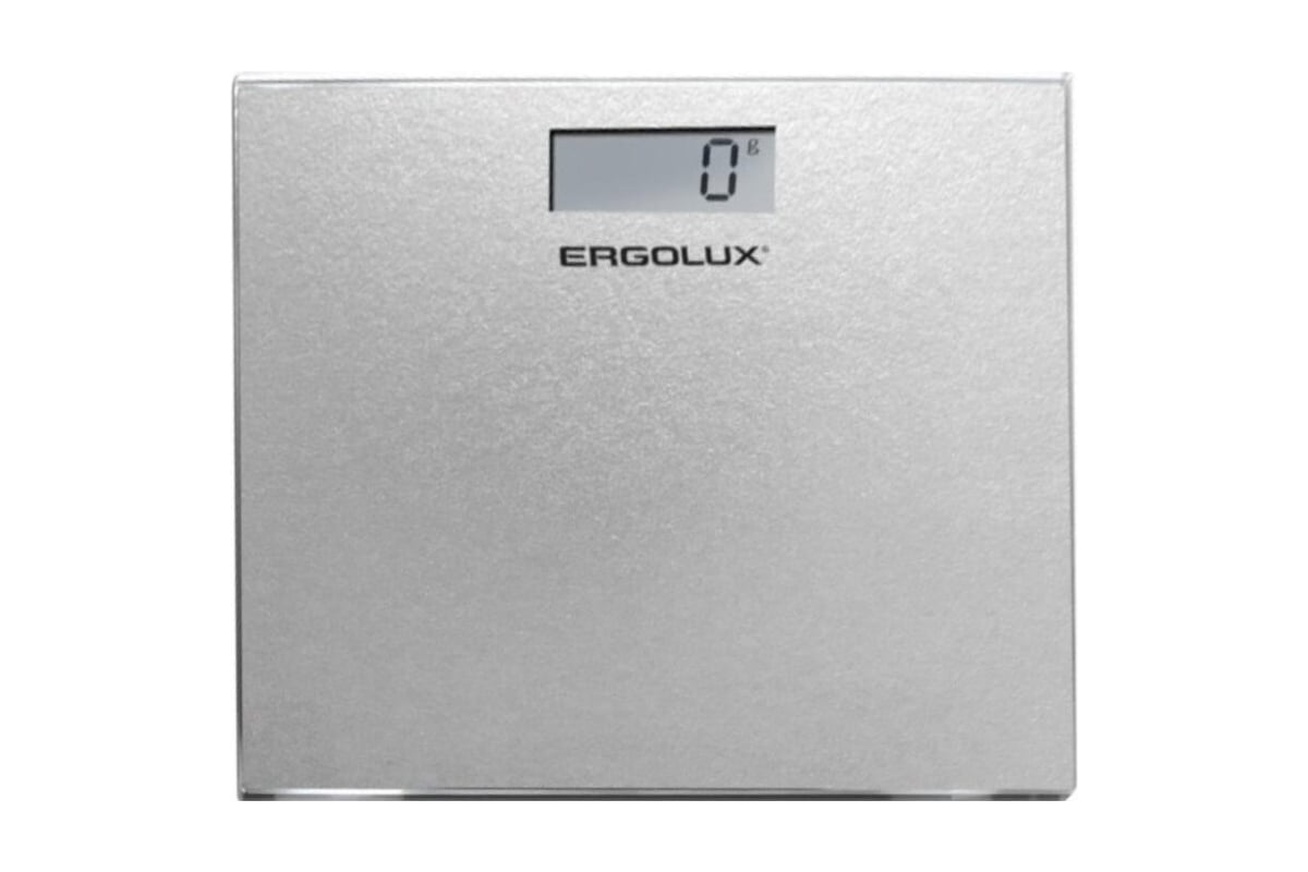 Напольные весы ERGOLUX ELX-SB02-C03 серые металлик до 180 кг 13607 -  выгодная цена, отзывы, характеристики, фото - купить в Москве и РФ