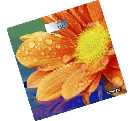 Напольные электронные весы Centek Гербера 180кг, 0,1кг, LCD 45x28, размер 26х26см CT-2420 Гербера