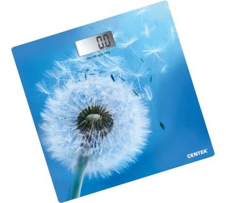 Напольные электронные весы Centek SPRING FLOWER 180кг, LCD 45x28, размер 26х26см CT-2421 SPRING FLOWER