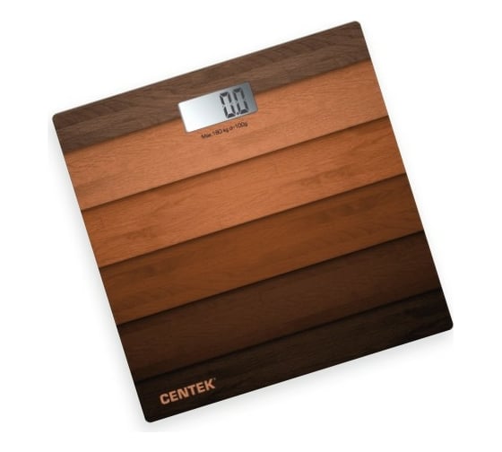 Напольные электронные весы Centek Wood 180кг, 0.1кг, LCD 45x28, размер 26х26см CT-2420 Wood