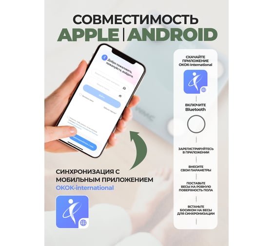 Электронные напольные бытовые весы WMC TOOLS максимальная нагрузка 150 кг WMC-FLSB-3(57818)