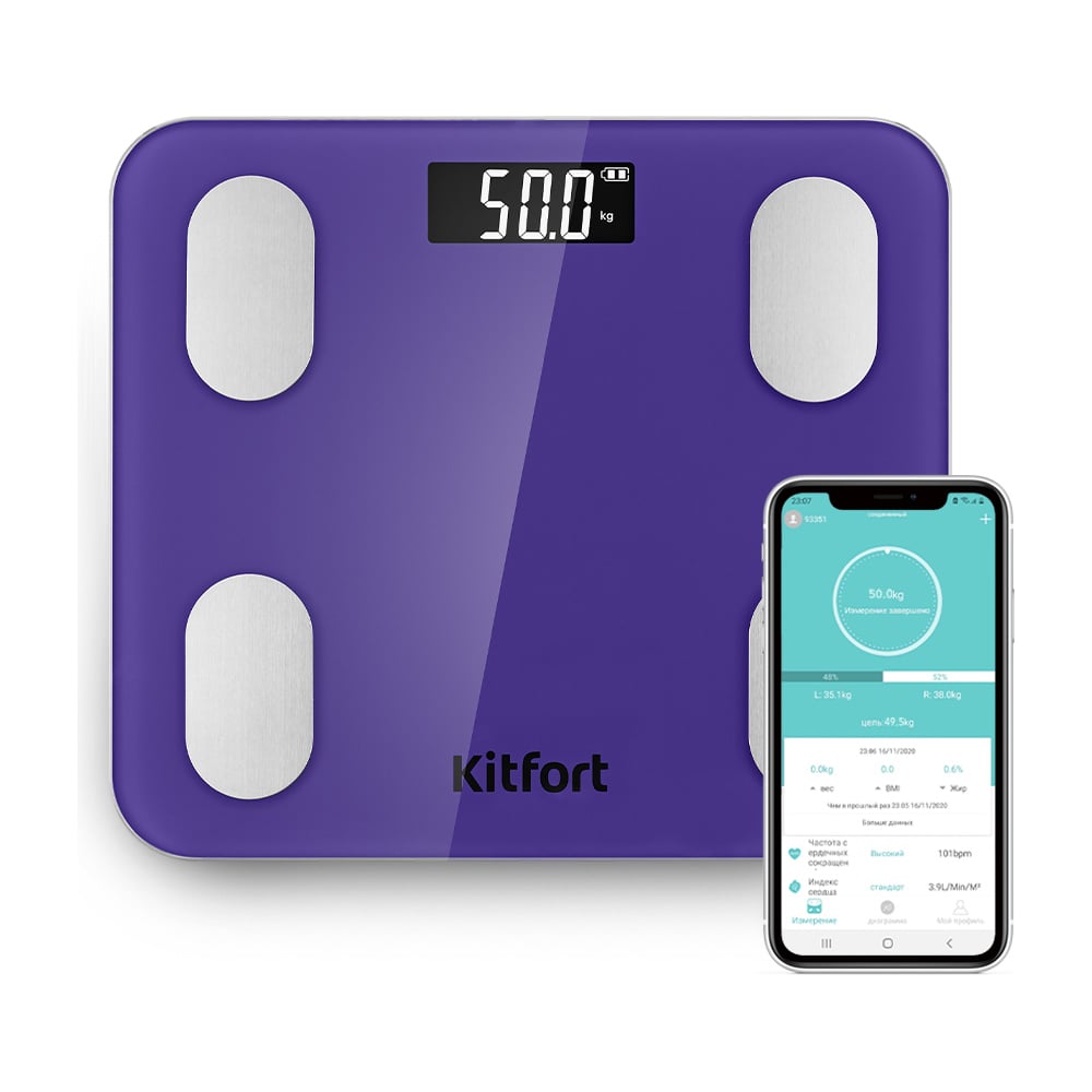 Напольные весы Kitfort КТ-827 - выгодная цена, отзывы, характеристики ...