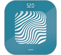 Весы напольные электронные Centek шаг 0.1 кг фунт, LCD 65x28, размер 28x28 см CT-2440 LED WAVE