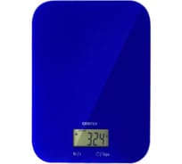 Кухонные весы Centek сенсор, 150x15x205 мм, max 5 кг, шаг 1 г, 45x20 мм, АвтоНоль/Выкл CT-2481 LCD BLUE