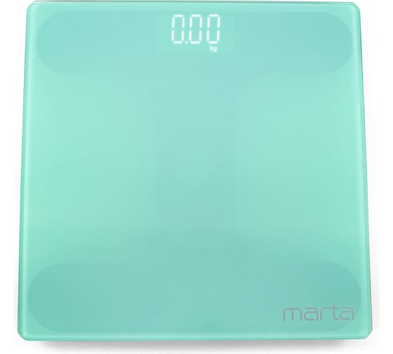 Напольные весы MARTA MT-SC3600 светлая яшма, LED дисплей, встроенный термометр 38959