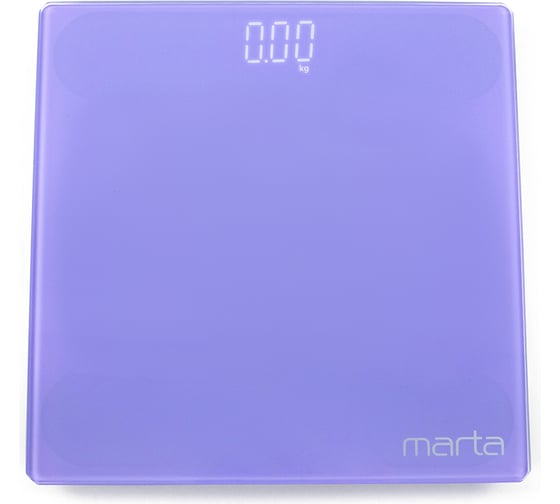 Напольные весы MARTA MT-SC3600 лиловый аметист, LED дисплей, встроенный термометр 38960