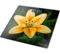 Напольные весы MARTA MT-1676 лилия, сенсор, встроенный термометр 36110