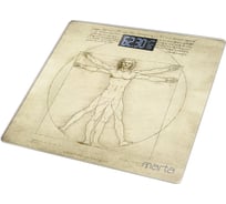 Напольные весы MARTA MT-1676 Витрувианский человек, сенсор 42121