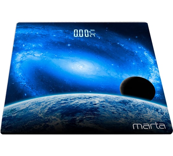 Напольные весы MARTA MT-SC3601 Планеты, сенсор LED дисплей, встроенный термометр 39008