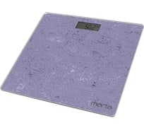 Напольные весы MARTA MT-1679 лиловый аметист, сенсор, встроенный термометр 38872