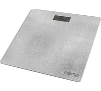 Напольные весы MARTA MT-1610 серый жемчуг, сенсор, встроенный термометр 41286