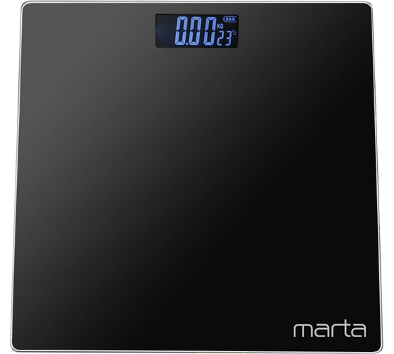 Напольные весы MARTA MT-1610 черный жемчуг, сенсор, встроенный термометр 38500
