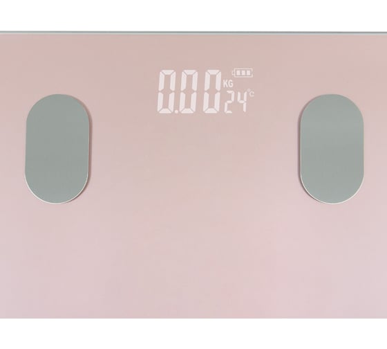 Напольные диагностические весы MARTA MT-1606 розовый кварц, LED, умные с Bluetooth 40911