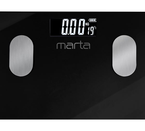 Напольные диагностические весы MARTA MT-1607 черный жемчуг, LCD, умные с Bluetooth 41418