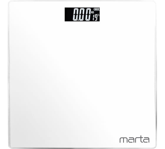 Напольные диагностические весы MARTA MT-1684 белый жемчуг, LCD, умные с Bluetooth 41416