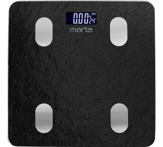 Напольные диагностические весы MARTA MT-1682 обсидиан, LCD, умные с Bluetooth 42507