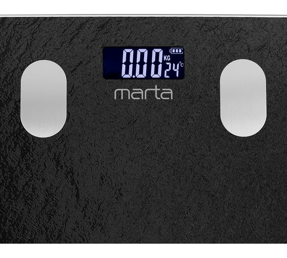 Напольные диагностические весы MARTA MT-1682 обсидиан, LCD, умные с Bluetooth 42507
