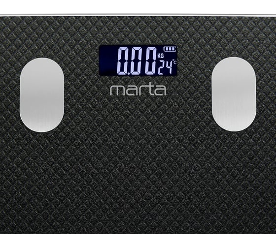 Напольные диагностические весы MARTA MT-1682 карбон, LCD, умные с Bluetooth 42505