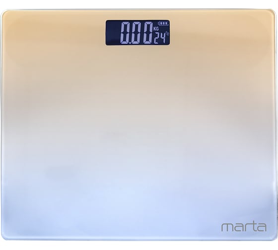 Напольные диагностические весы MARTA MT-SC1691 оранжево-лиловый, LCD, умные с Bluetooth 38300