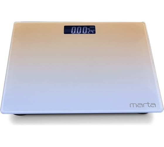 Напольные диагностические весы MARTA MT-SC1691 оранжево-лиловый, LCD, умные с Bluetooth 38300