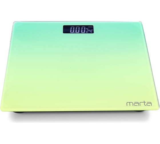 Напольные диагностические весы MARTA MT-SC1691 желто-зеленый, LCD, умные с Bluetooth 38303