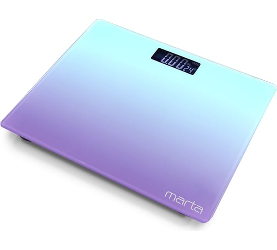 Напольные диагностические весы MARTA MT-SC1691 фиолетово-бирюзовый, LCD, умные с Bluetooth 38302 1