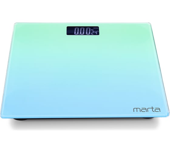 Напольные диагностические весы MARTA MT-SC1691 бирюзово-голубой, LCD, умные с Bluetooth 38301